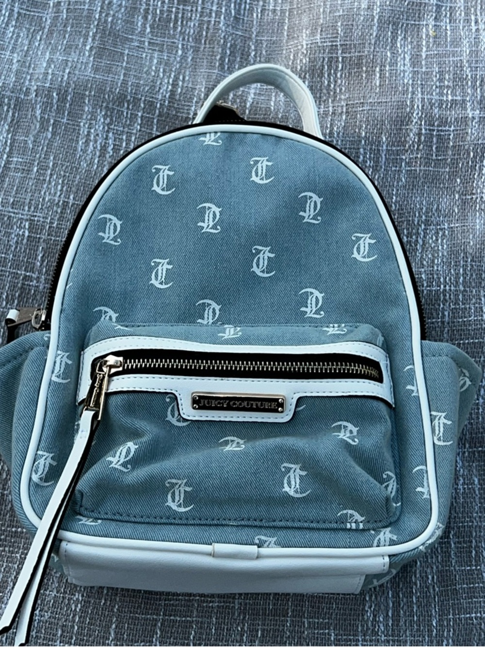 Juicy Couture Bestseller Rosie Mini Backpack Gothic Denim/White